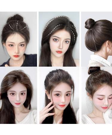 Upgrade Thickened Fluffy Hair Piece Womens 15-25 Cm Invisible Fluffy Hair Clips for Women Women Upgrade Thickened Fluffy Hair Piece Pad (Black 25cm) Black 25cm - Buy Online on GoSupps.com