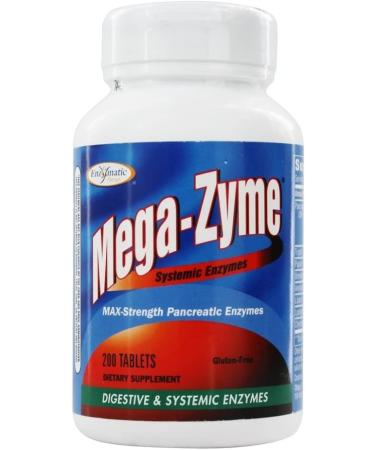 Buy Enzymatic Therapy Mega-Zyme Systemic Enzymes - 200 Tablets for Digestive Health - Buy Online on GoSupps.com