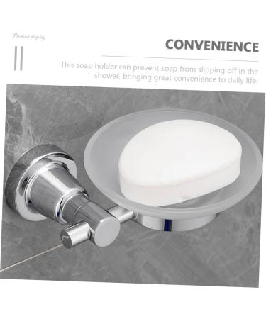 Ciieeo 4pcs Bathroom Wall Soap Holder Soap Storage Holder Draining Soap Holder Storage Soap -mounted Soap Dishes Shower Soap Dish Holder Bar Soap Holder Soap Stand Glass Frosted Tray - Buy Online on GoSupps.com