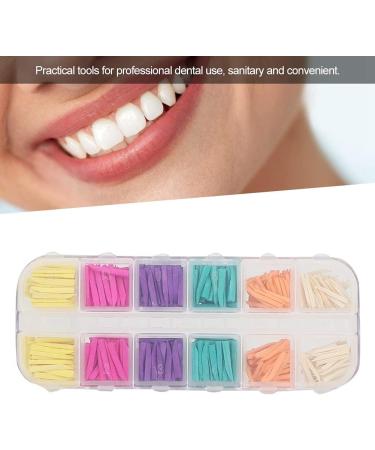 Verdant Touch Wooden Wedges - 600 Count Colorful Dental Care Interdental Toothpicks & Brushes for Optimal Oral Hygiene - Buy Online on GoSupps.com
