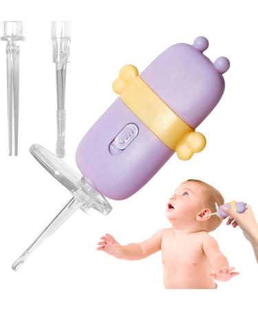 Portable Earwax Picker with Light - Effective Earwax Removal Kit for Kids & Children - Cute Purple Silicone Ear Wax Cleaner - Buy Online on GoSupps.com