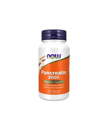 Now Foods Pancreatin 10X - 200 mg 100 Capsules