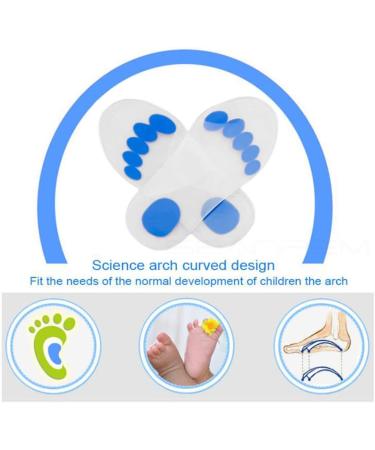 Child Silicone Arch Support Insole - Shock Absorption Full Length Sport Shoe Cushion for Kids - Orthopedic Insole for Flat Feet (4XL) - Buy Online on GoSupps.com