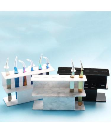 Fenteer 6 Hole Eyelash Tweezers Display Stand | Acrylic Storage Desk Organizer - Black - Perfect for Makeup Artists & Beauty Lovers - Buy Online on GoSupps.com