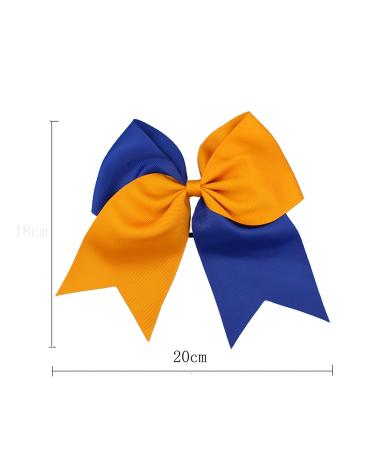 ZOONAI Women Teen Girls Large Cheer Hair Bows - Black+White Elastic Hair Tie Ponytail Holder - Buy Online on GoSupps.com