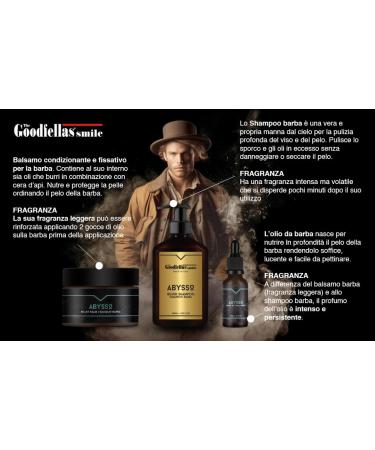 Goodfellas Nourishing Beard Shampoo 250ml - Made in Italy | Sandalwood & Mandarin | International Shipping - Buy Online on GoSupps.com