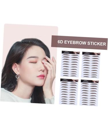 Housoutil 10 Pcs Eyebrow Stickers Temporary Brow Tattoos Artificial Eyebrow Cosmetic Eyebrow Trimming 6d - Buy Online on GoSupps.com