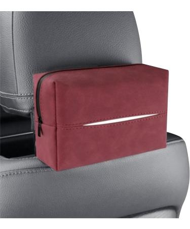 SENZZ Car Armrest Tissue Holder - Zippered Tissue Holder with Elastic Band - Vehicles Road Trip Essentials for Vehicles - Buy Online on GoSupps.com