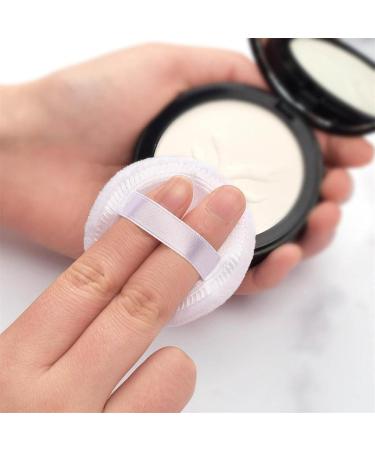 Buy Super Soft Plush Round Velour Powder Puff - 10 Pcs Skin Care & Makeup Accessory (2.4" White) for Flawless Application - Buy Online on GoSupps.com