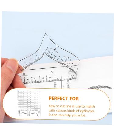 Healeved 10Pcs stickers eyebrow ruler for measurement eyebrow mapper marker eyebrow ruler tool scale - Buy Online on GoSupps.com