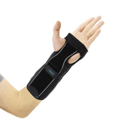 TANDCF bestlife Unisex Universal Forearm and Wrist Support Splint Brace Reversible Wrist Brace for Carpal Tunnel,Adjustable Night Time Forearm Immobilizer Brace Splints,10.2 inch (26cm) length(Double Hand, Universal) Doubl…