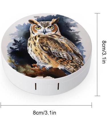 Owl Contact Lens Case - Portable Travel Storage Box for Contact Lenses | International Shipping - Buy Online on GoSupps.com