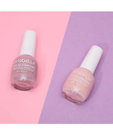 Probelle Tinted Nail Strengthener Nail Strengthening Treatment Nail Growth and Repair Stops Peeling Splits Chips Cracks and Strengthens Nails (Pastel Purple) - Buy Online on GoSupps.com
