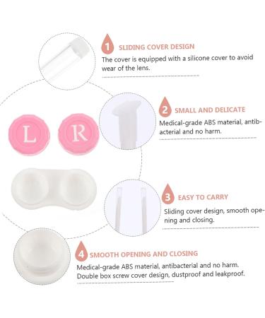 Partykindom Contact Lens Case Set | 2 Boxes Travel Kit for Colored Lenses | Eye Care Holder - Sweet Fall Design - Buy Online on GoSupps.com