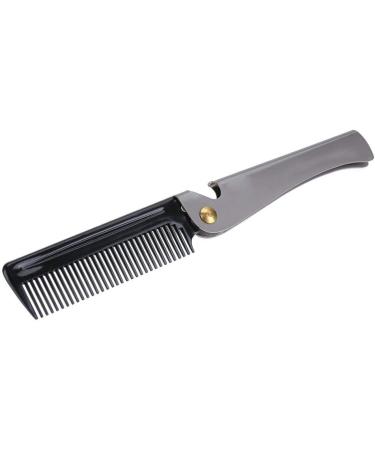 Shopping Spree Folding Beard Comb Wooden Beard Comb Stainless Husband wooden comb - Buy Online on GoSupps.com