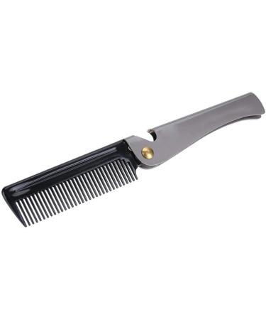 Shopping Spree Folding Beard Comb Wooden Beard Comb Stainless Husband wooden comb - Buy Online on GoSupps.com