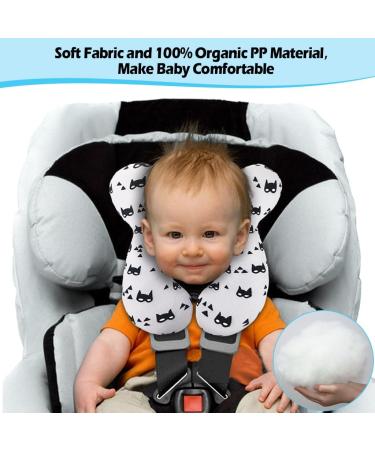 Baby Travel Pillow - KAKIBLIN Baby Neck Support for Car Seat & Pushchair - Grey - Buy Online on GoSupps.com