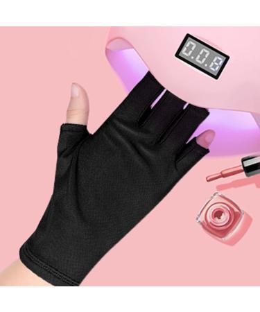 Vipomkowa Nail Machine Special Gloves For Nail Salon Baking Lamp Heat Insulation Sun Breathable Nail Leakage Gloves Nail Stand Holder A B - Buy Online on GoSupps.com