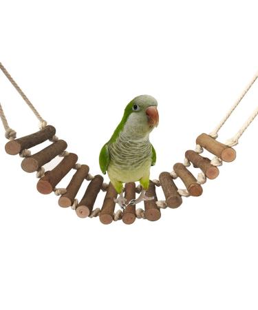 Climbing wood ladder big swing bird toys for parrot gray parrots kakadu ara parrot nymphensittiche parche inseparable finch hamster rat racing mouse cage cage rod