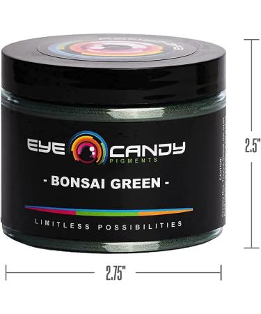 Eye Candy Premium Mica Powder Pigment Bonsai Green 50g - Multipurpose DIY Arts and Crafts Additive for Woodworking, Bath Bombs, Resin, Paint, Epoxy, Soap, Nail Polish - Buy Online on GoSupps.com