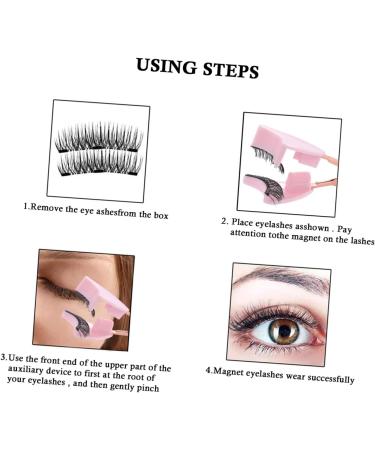 Ipetboom Magnetic False Eyelash Curler Eyelash Tool Magnetic Eyelashes Applicator Tool Magnetic Lashes Curler Fake Eyelash Clip Metal Lashes Clip Glue Miss Makeup Tools Stainless Steel - Buy Online on GoSupps.com