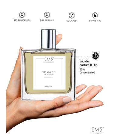 EM5 Nomade Unisex Perfume for Him/Her | Amber Oud Smoky leather | Perfume Spray for Men & Women | Strong & Long Lasting Fragrance | Gift for Him & Her - Buy Online on GoSupps.com