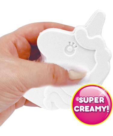 Shop Inkee Foamy Unicorn Bath Bomb - Fun 60g Unicorn Shaped Bathing Ball in Pink Yellow & Purple with Chewing Gum Fragrance and Almond Oil - Perfect for Kids! - Buy Online on GoSupps.com