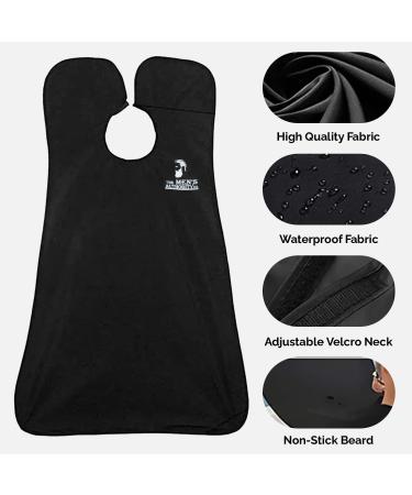 M. A. C. Premium Beard Apron Bib Cape Set - Waterproof Hair Catcher for Men | Grooming Gifts for Husband & Dad | Non-Stick Beard Trimming Cape with Comb & Scissor - Buy Online on GoSupps.com
