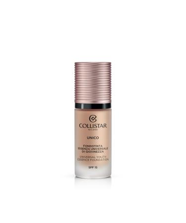 Collistar Unico Foundation SPF 15 n.4R Nude Ros - Global Anti-Aging Foundation Liquid Texture and Modular Opacity Also Suitable for Sensitive Skin 30 ml