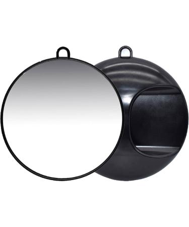 Agatige Hairdressing Mirror - 26cm Large Round Handheld Mirror for Salon Use | Comfortable Handle for Back View - Buy Online on GoSupps.com