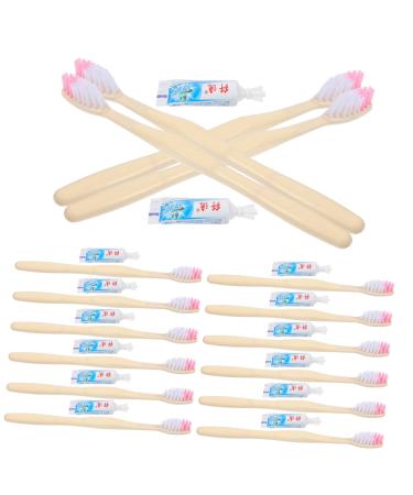 Homsfou 100th disposable toothbrush sensitivity toothpaste toothbrush with toothpaste travel toothbrush toothbrush disposable toothbrush manual disposable toothbrush carry travel plastic (1 Pack) sorted color