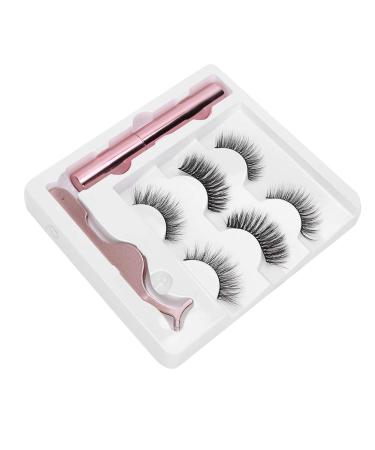 Magnetic False Eyelashes Set - 3D Waterproof Lashes with Reusable Tweezers | International Shipping Available - Buy Online on GoSupps.com