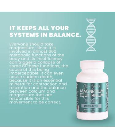 Jessica Wellness Magnesium Equilibrium Complex - 90 Vegan Citrate Capsules for Balanced Metabolism, Heart, and Bone Health - Buy Online on GoSupps.com