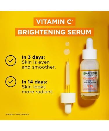 Garnier Vitamin C Serum With 3.5% Niacinamide + Salicylic Acid Evens Smoothens and Brightens Skin & Micellar Cleansing Water All-in-One Makeup Remover & Face Cleanser With Vitamin C - Buy Online on GoSupps.com
