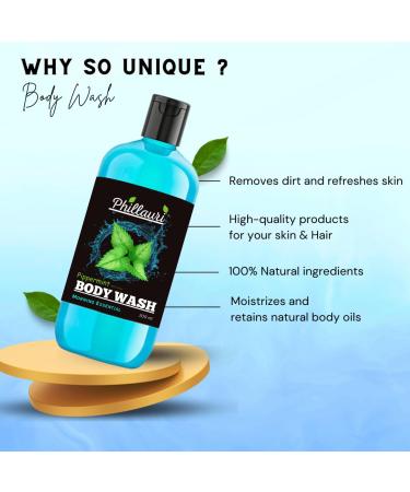 Pipperment Extract Body Wash - Moisturizing Shower Gel for Men & Women | Refreshing Skin Care - Buy Online on GoSupps.com