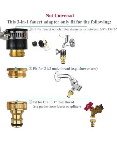 Laifoo 25ft Aquarium Vacuum Siphon Gravel Cleaner Fish Tank Water Changer 3-in-1 Adapter - Buy Online on GoSupps.com