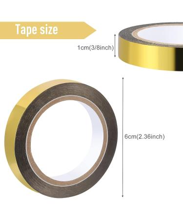 Outus Metallic Mirror Tape - DIY Craft Decoration - 3/8 Inch x 22 Yards - 4 Rolls Gold - Buy Online on GoSupps.com