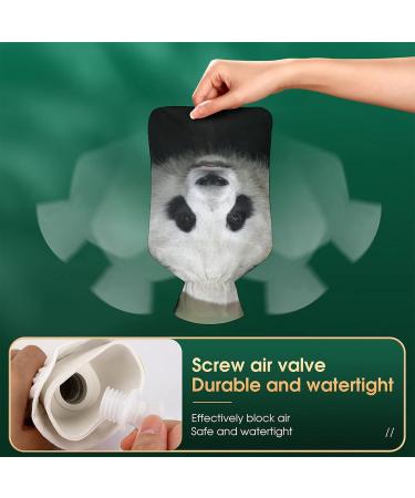 Panda Cute Hot Water Bottle with Plush Cover - Hand Warmer for Adults & Kids | 26.5x15.3cm - International Shipping Available - Buy Online on GoSupps.com