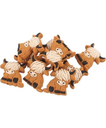 SEWACC 30 Pcs Highland Animal Silicone Beads - Light Brown Baby Toy - Buy Online on GoSupps.com