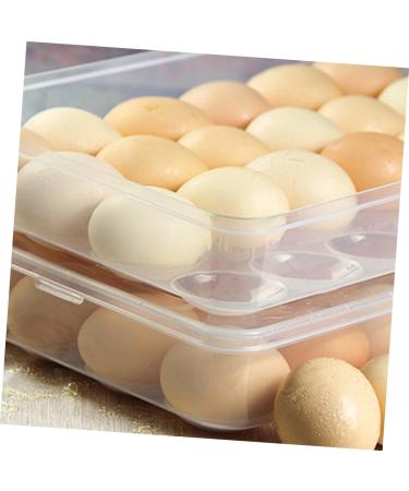 Zerodeko Covered Egg Holder 24 Egg Storage Container Fridge Containers Egg Rack for Refrigerator Egg Holder Tray Food re-usable - Buy Online on GoSupps.com