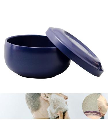 Milageto Shaving Soap Peel & Razor Cup Set - Mixing Bowl & Container for Men | Perfect Gift for Father & Grandfather - Blue - Buy Online on GoSupps.com