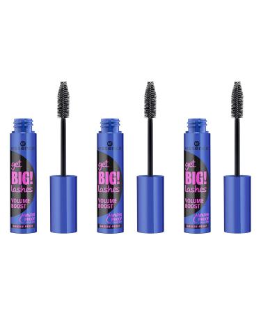 Essence 3-Pack Get Big! Lashes Volume Boost Mascara Waterproof | Cruelty-Free | Paraben & Alcohol-Free | Black - Buy Online on GoSupps.com