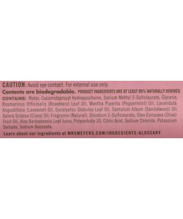 Mrs. Meyer's Rosemary Hand Soap 12.5 fl. oz - Biodegradable Formula - Pack of 6 - Buy Online on GoSupps.com