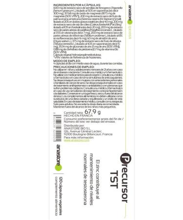 PRECURSOR TST * 120 Capsules * Energy Emotional Balance Immune Sports Performance Weight Vitality - Buy Online on GoSupps.com