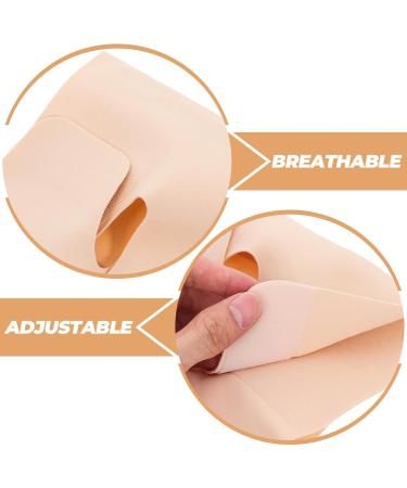 Knee Brace Compression Sleeve for Support in Running Gym Hiking | Beige Knee Support for Sports - Buy Online on GoSupps.com