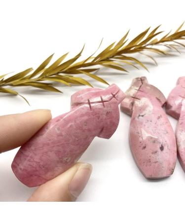 Natural Crystals and s Natural Pink Rhodonite Cheongsam Clothe Crystals Polished Smooth Crystals Room Decor for Decoration - Buy Online on GoSupps.com
