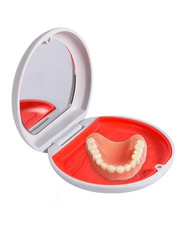Generic container for artificial teeth box for artificial teeth - prosthesis case for artificial teeth for men included in the scope of delivery for artificial teeth container for mouth protection for white
