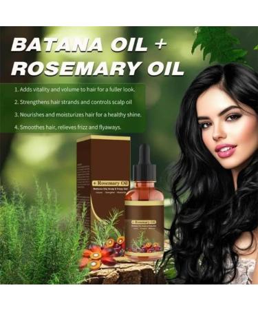2PCS Batana Oil with Rosemary for Hair Growth Nourish Scalp Detox for Strong Healthy Hair Organic from Reduce Hair Loss Your Scalp - Buy Online on GoSupps.com
