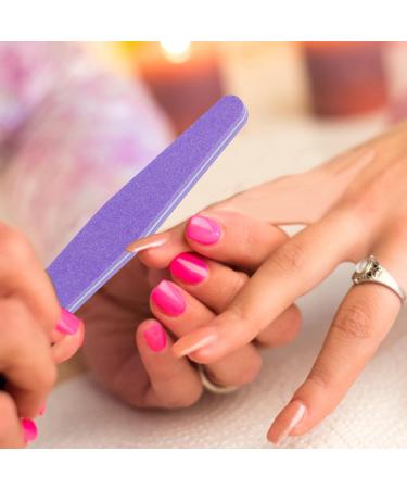 Double Sided Nail File for Emery (100/180 Grit) - Nail Polish File for Home and Salon Use - Professional Manicure Tools 2 Pieces - Buy Online on GoSupps.com