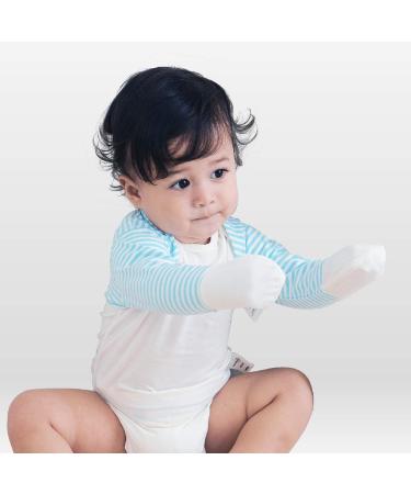 Edenswear Zinc-Infused Mitten Sleeves for Kids with Eczema - Blue, 18 Months - Buy Online on GoSupps.com